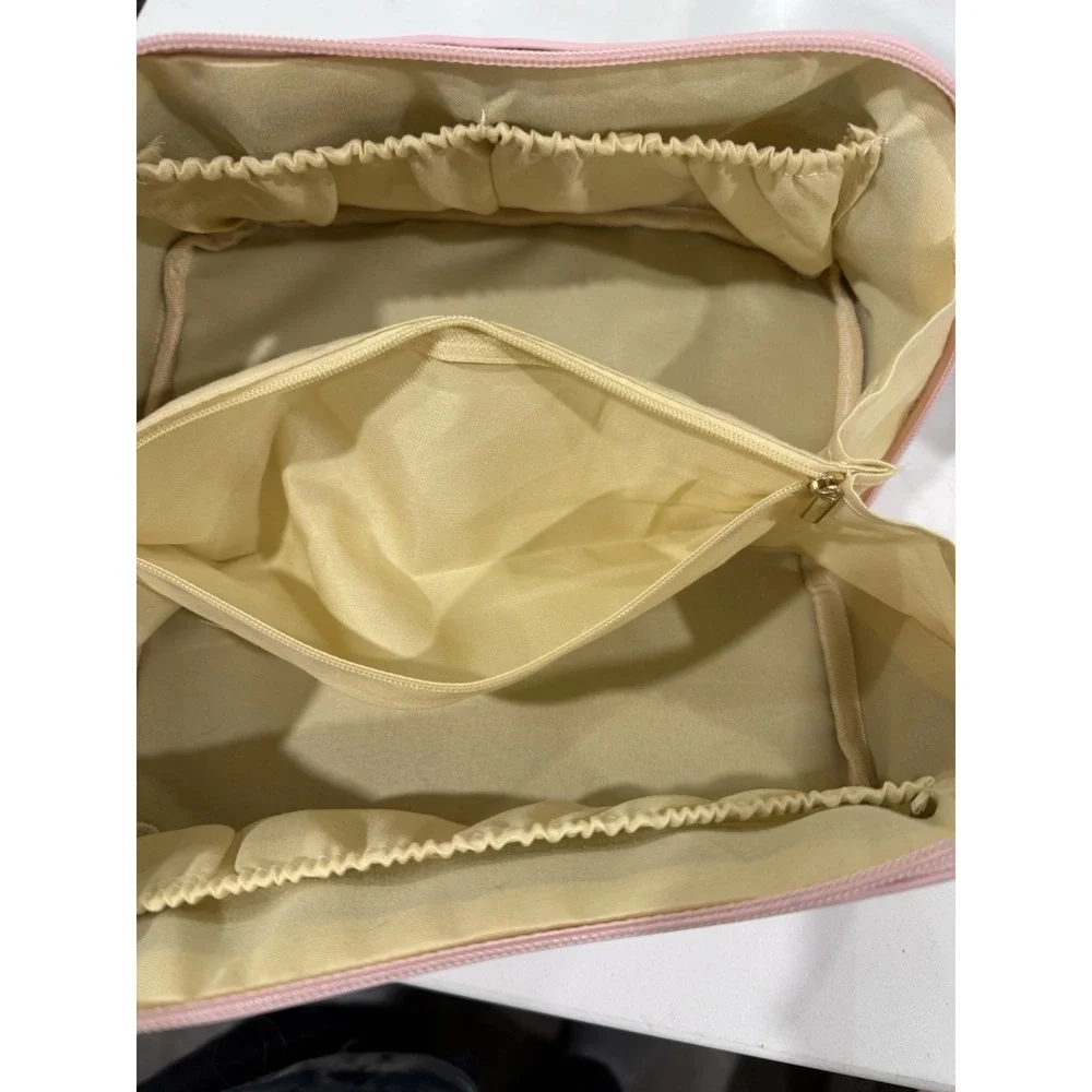 The Wedding Shop Pink Travel Cosmetic Bag Makeup‎ Case and 20 oz. tumbler NEW